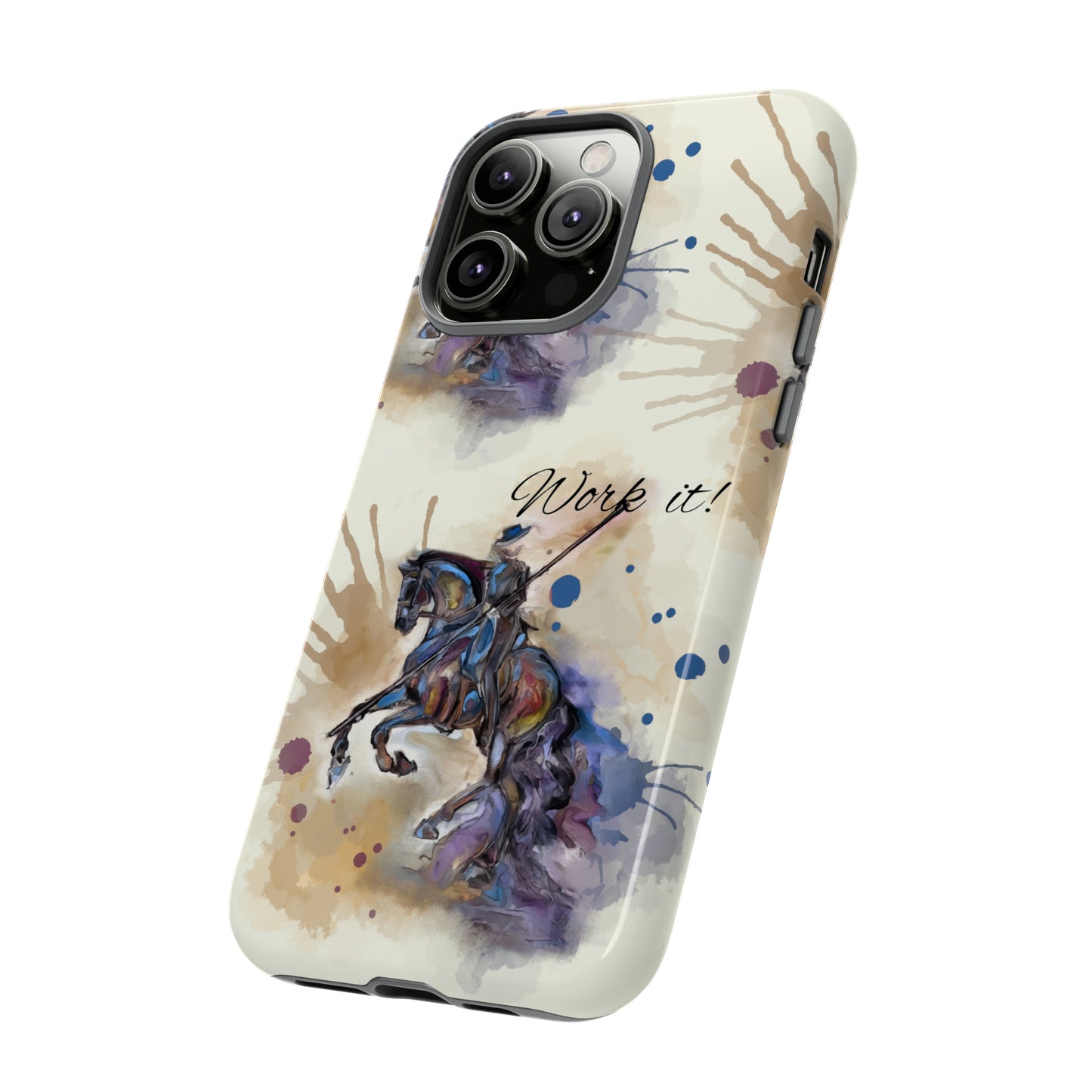 Working Equitation Watercolor Horse Horse Lover Gift Study Tough Case Phone Case.