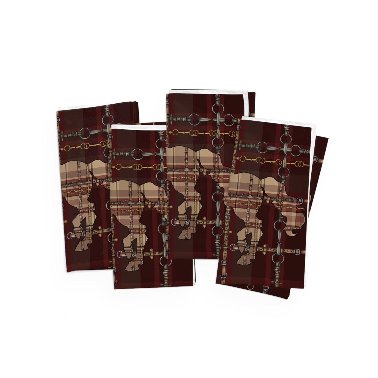 Christmas Dressage Napkins (Set of 4)