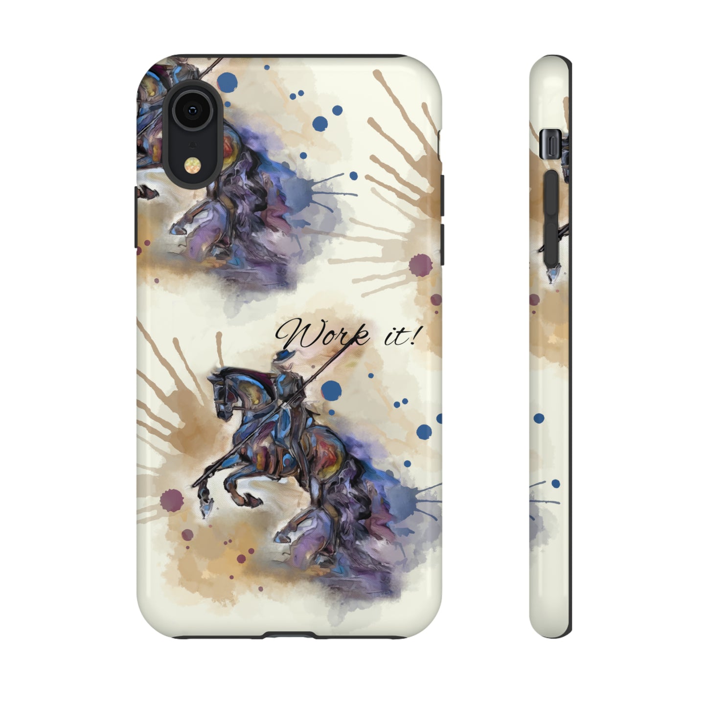 Working Equitation Watercolor Horse Horse Lover Gift Study Tough Case Phone Case.