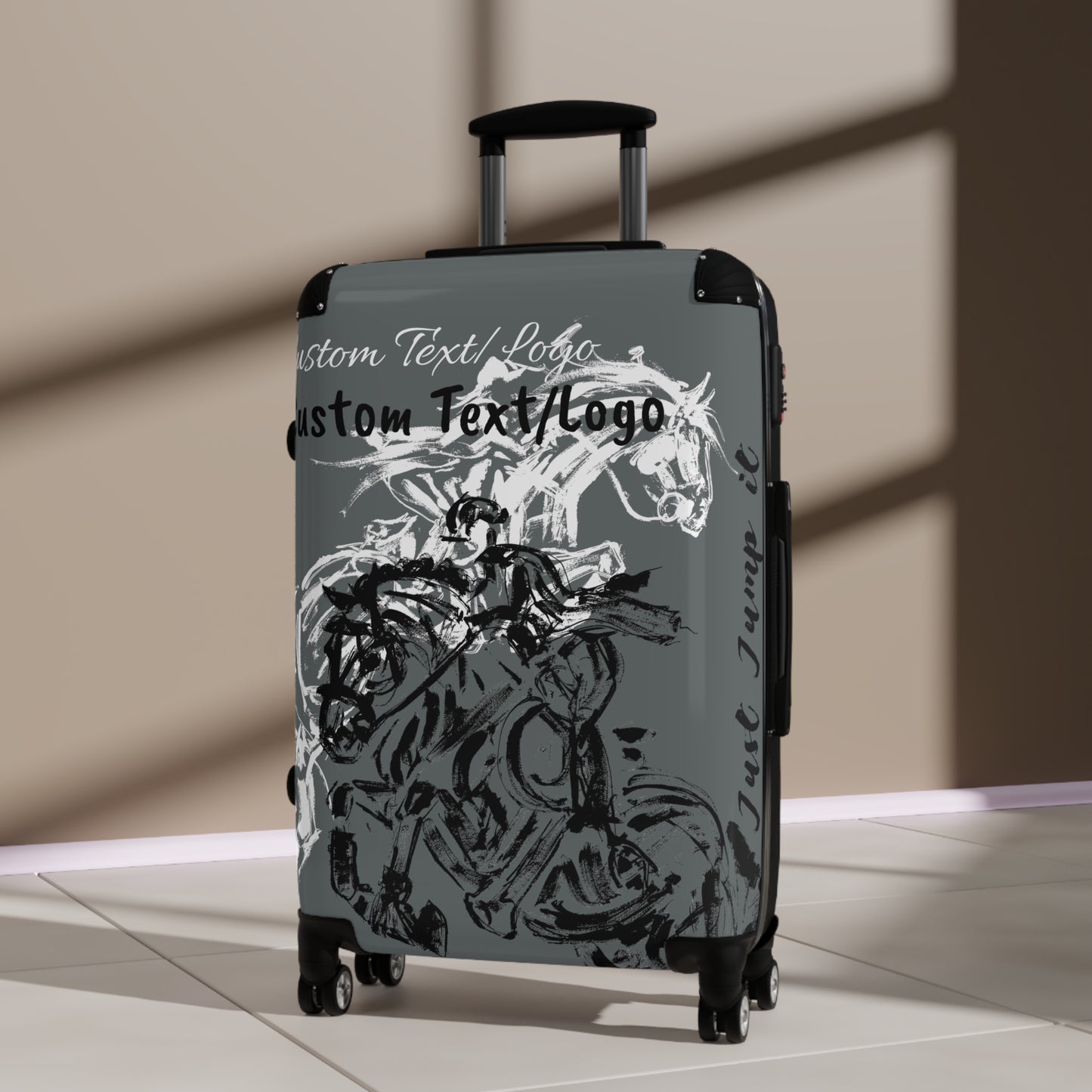 Custom Text/Logo Dressage design Suitcases