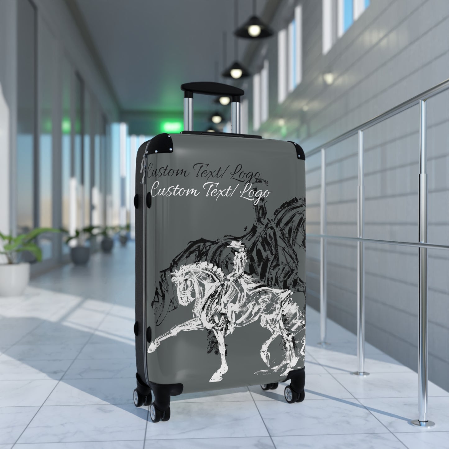 Custom Text/Logo Dressage design Suitcases