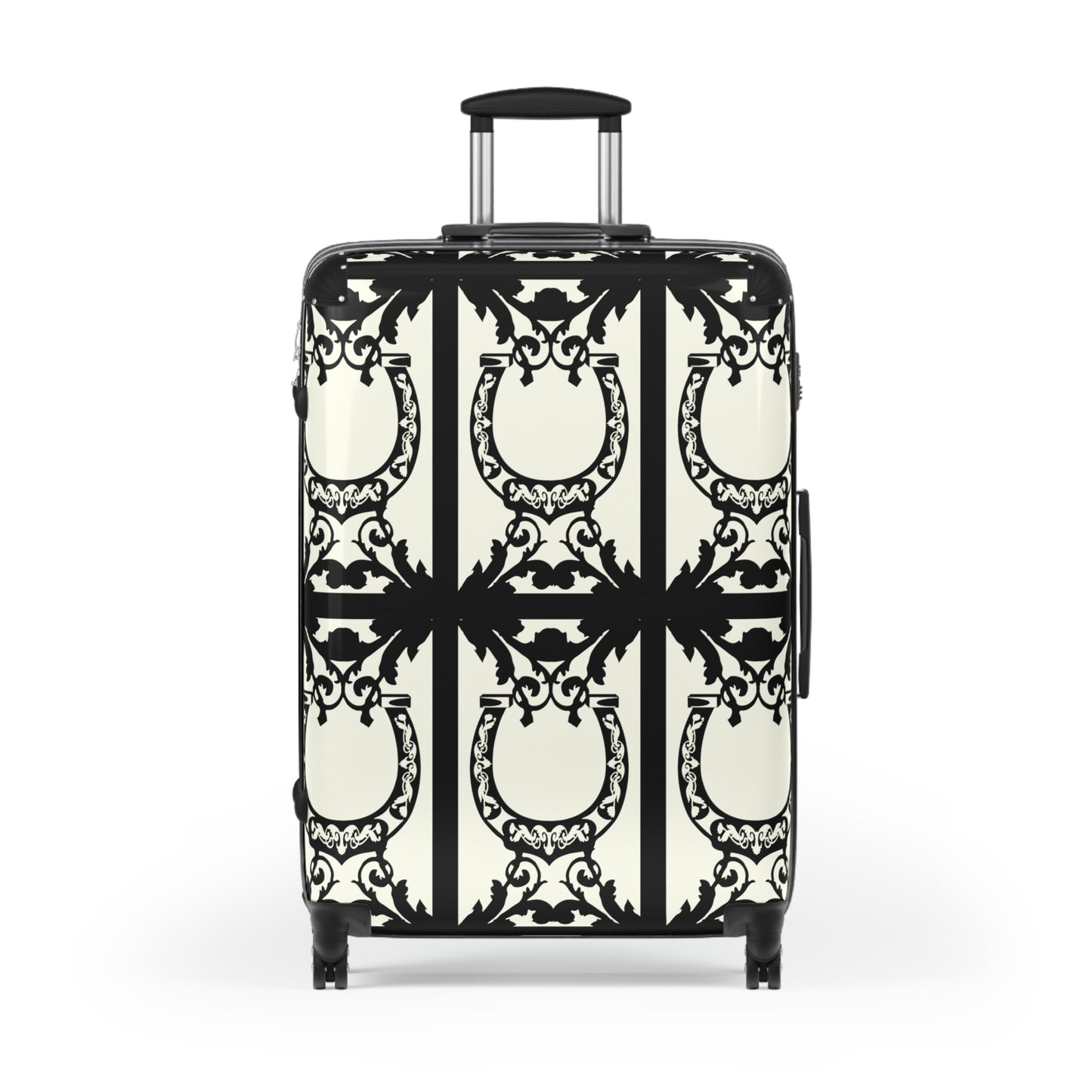 Elegant Horse Shoe Motif Cabin Suitcase