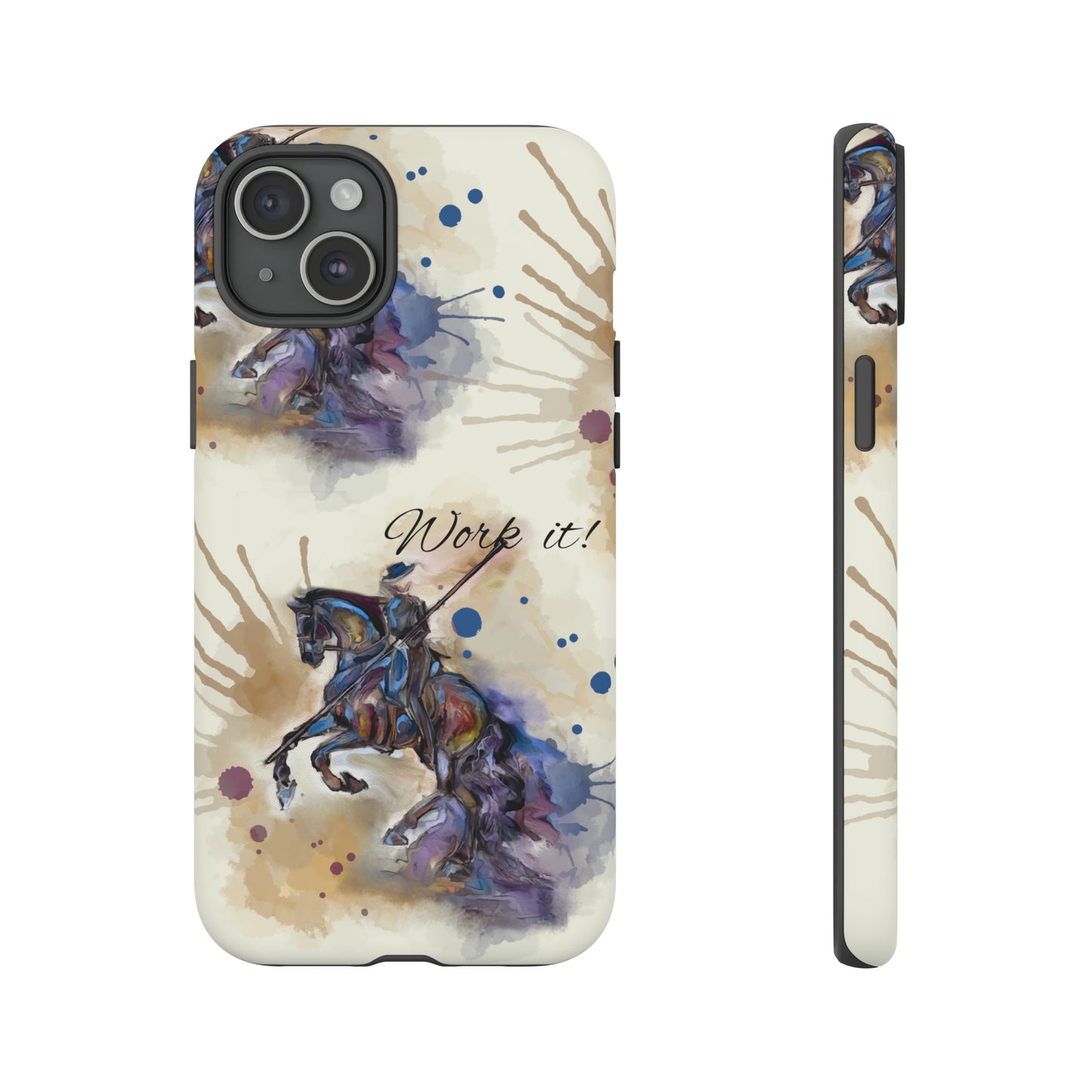 Working Equitation Watercolor Horse Horse Lover Gift Study Tough Case Phone Case.