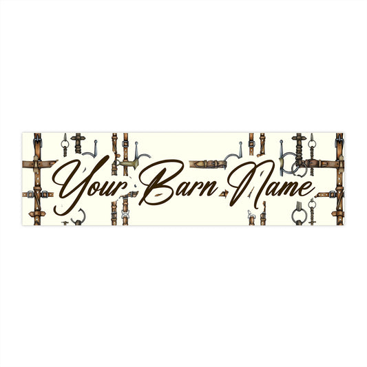 Your Barn Name, Customizable Equestrian Bumper Stickers