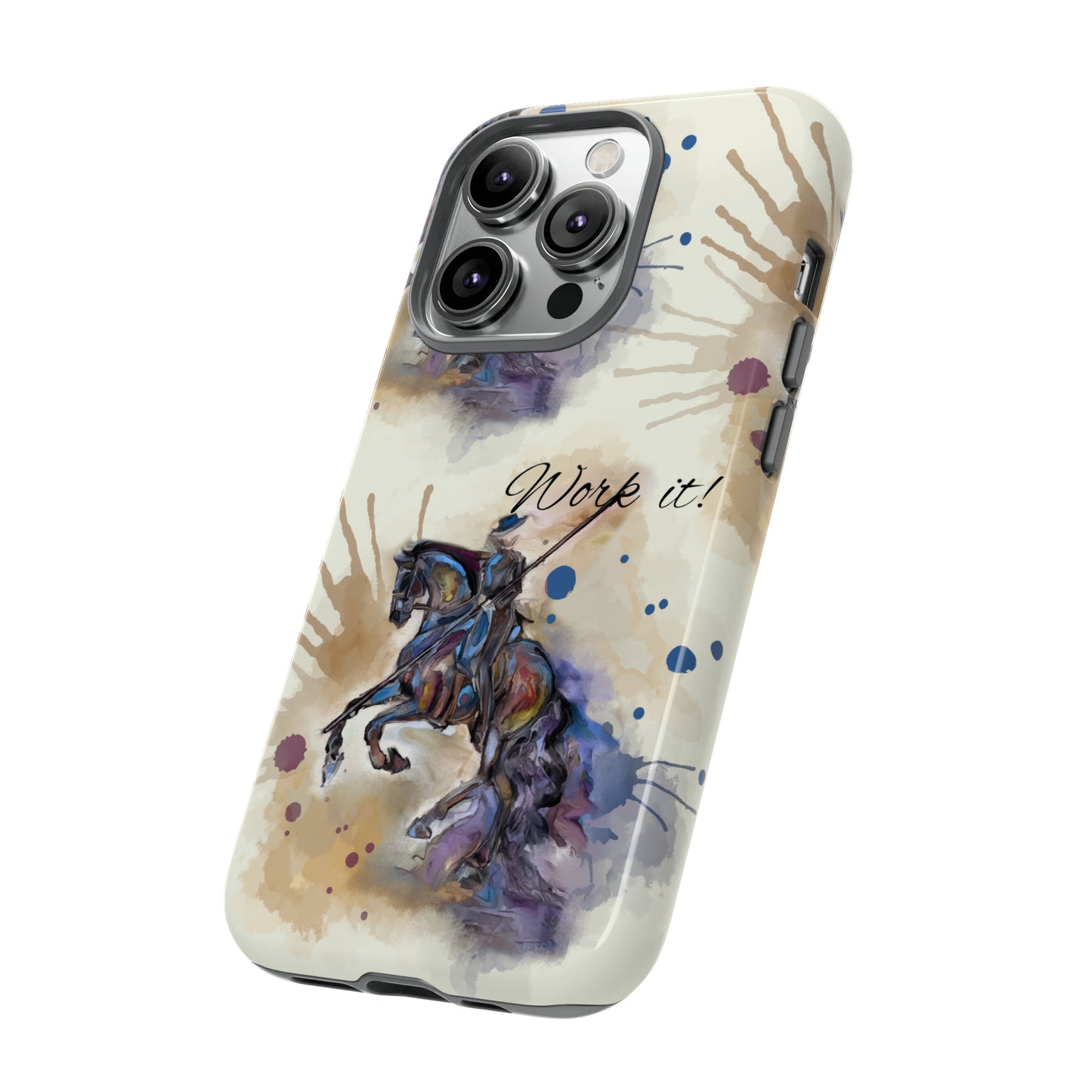 Working Equitation Watercolor Horse Horse Lover Gift Study Tough Case Phone Case.