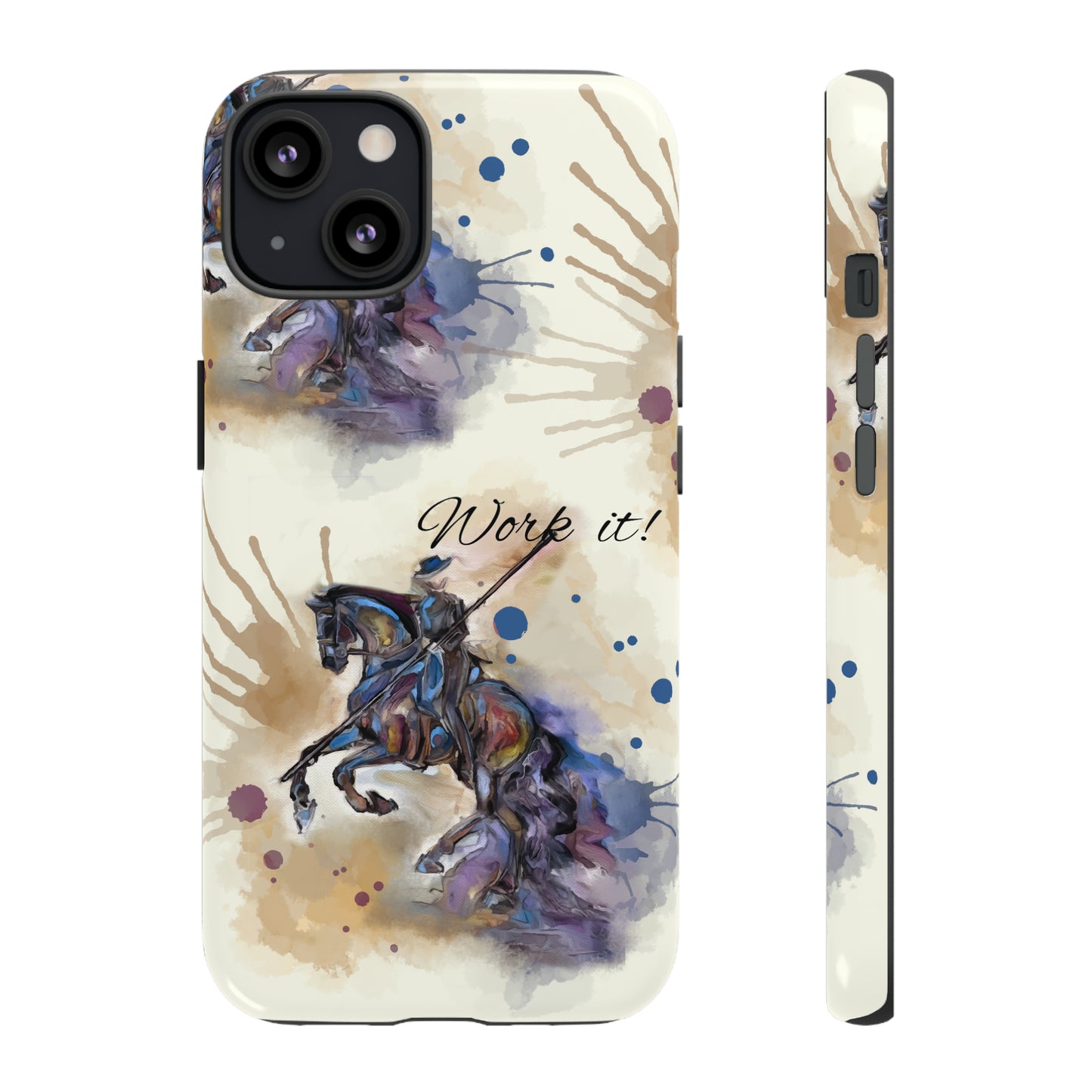 Working Equitation Watercolor Horse Horse Lover Gift Study Tough Case Phone Case.