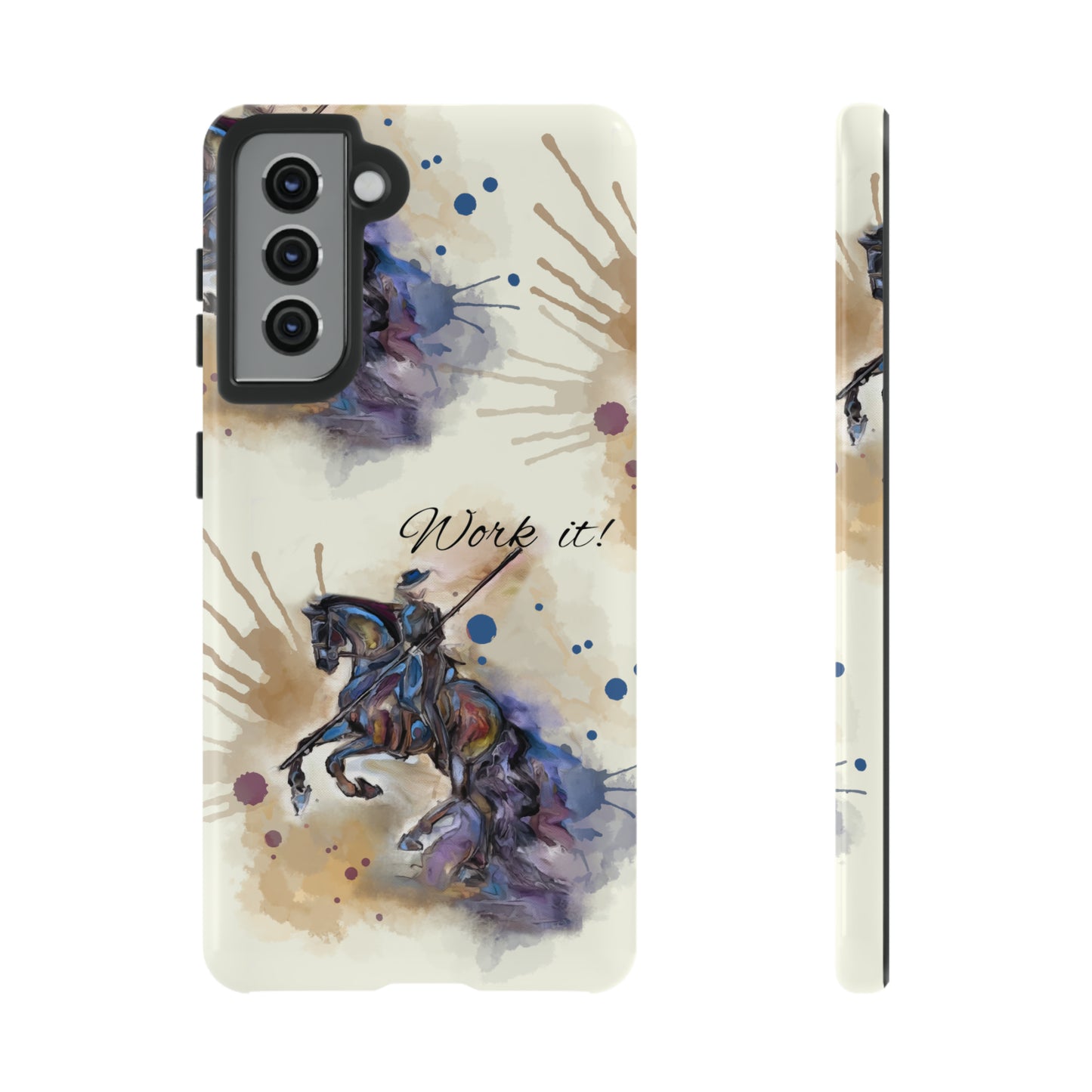 Working Equitation Watercolor Horse Horse Lover Gift Study Tough Case Phone Case.