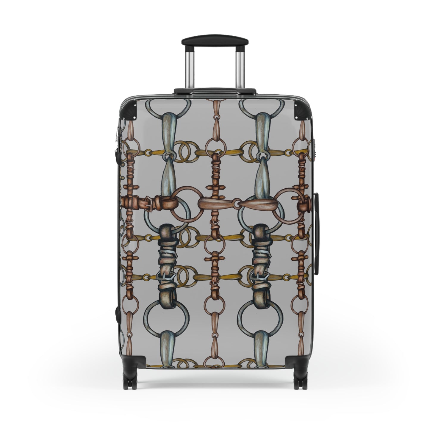 Artistic Equestrian Snaffle Bit and Reins Cabin Suitcase