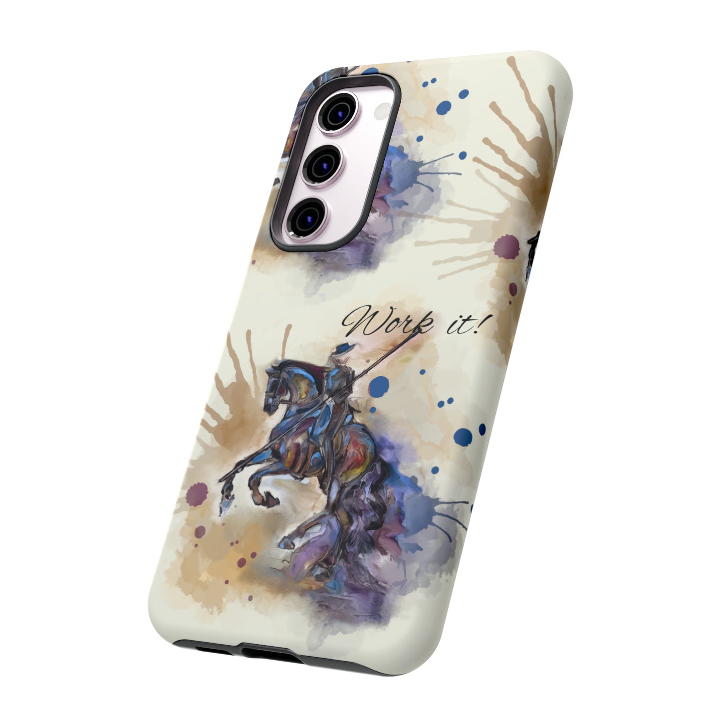 Working Equitation Watercolor Horse Horse Lover Gift Study Tough Case Phone Case.