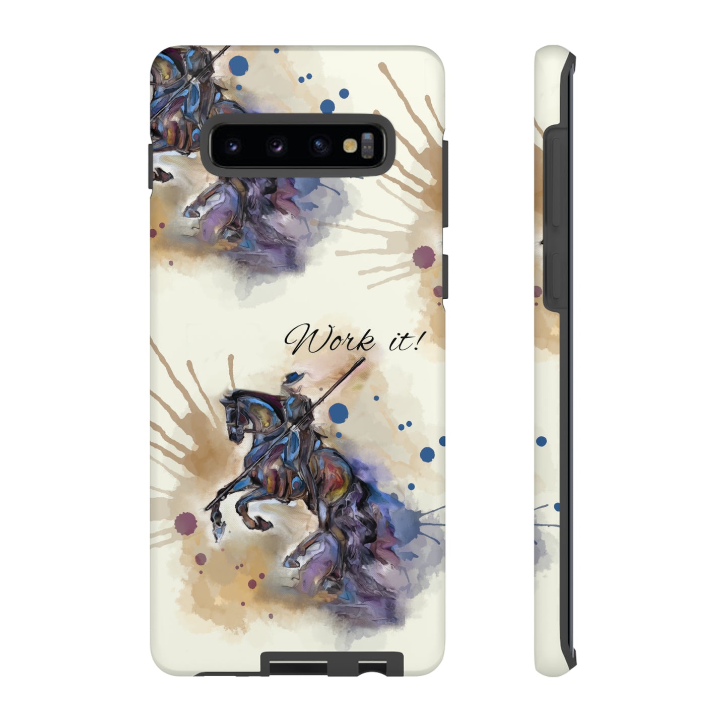 Working Equitation Watercolor Horse Horse Lover Gift Study Tough Case Phone Case.