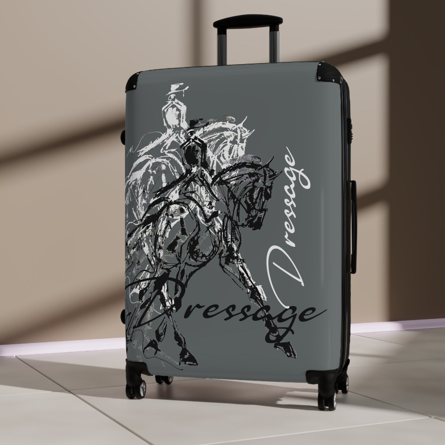 Artistic Dressage Horse in Half Pass Cabin Suitcase