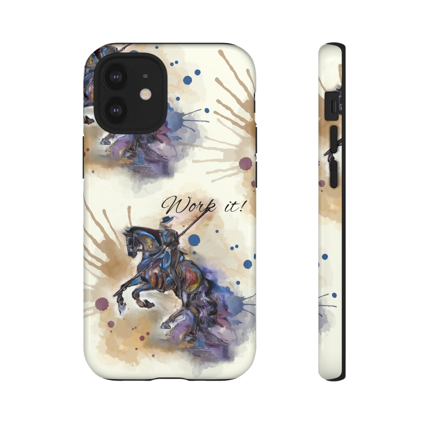 Working Equitation Watercolor Horse Horse Lover Gift Study Tough Case Phone Case.