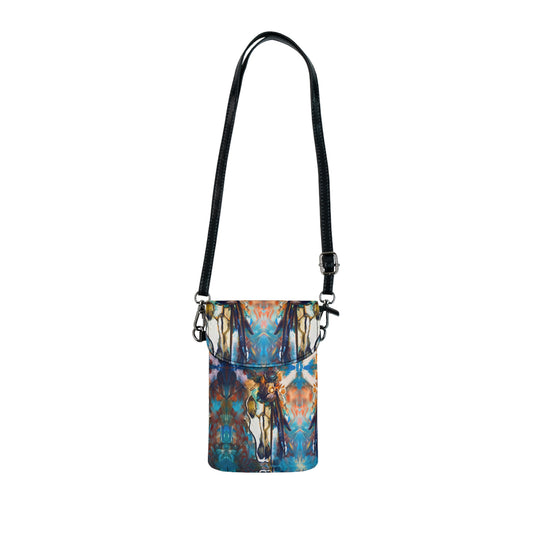 Southwestern Artistic Skull Cell Phone Wallet Purse