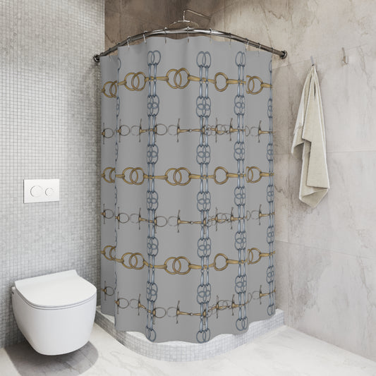 Bit Motif Polyester Shower Curtain My original Art Work Printed on a shower Curtain