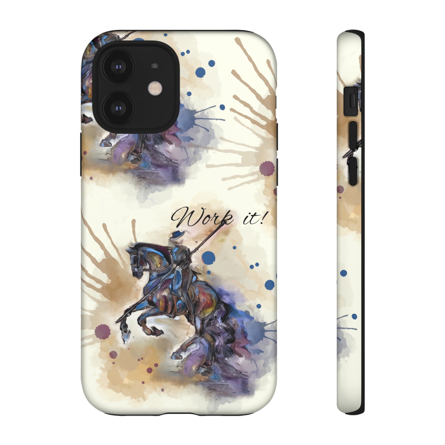 Working Equitation Watercolor Horse Horse Lover Gift Study Tough Case Phone Case.