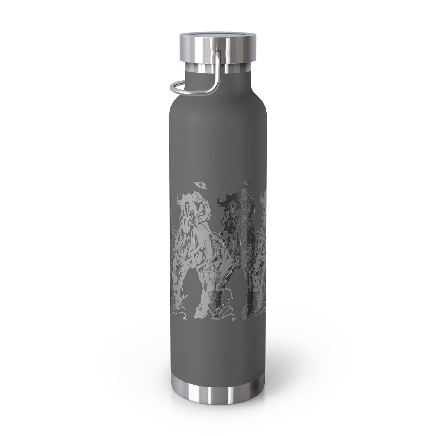 Graphic Dressage color Copper Vacuum Insulated Bottle, 22oz