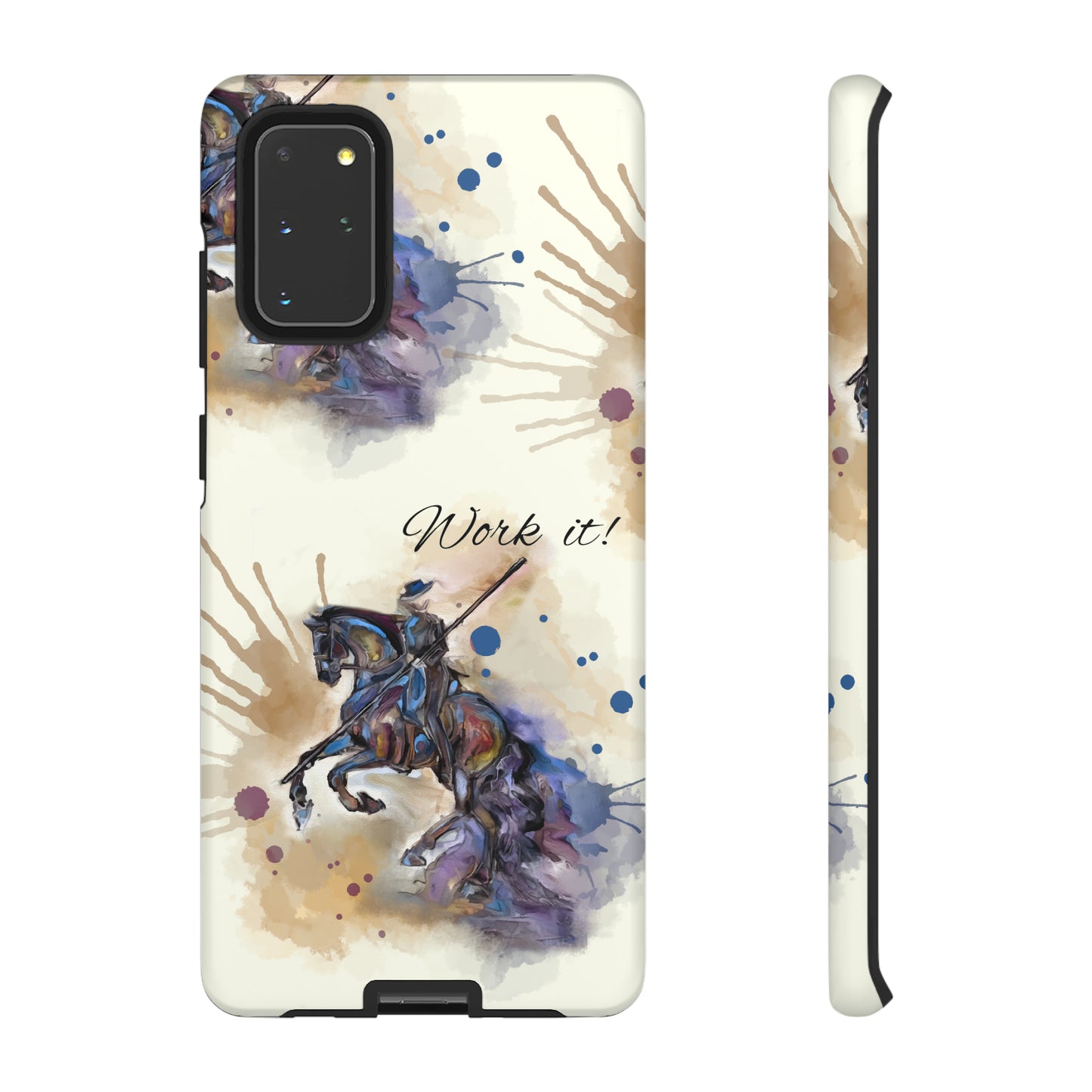 Working Equitation Watercolor Horse Horse Lover Gift Study Tough Case Phone Case.