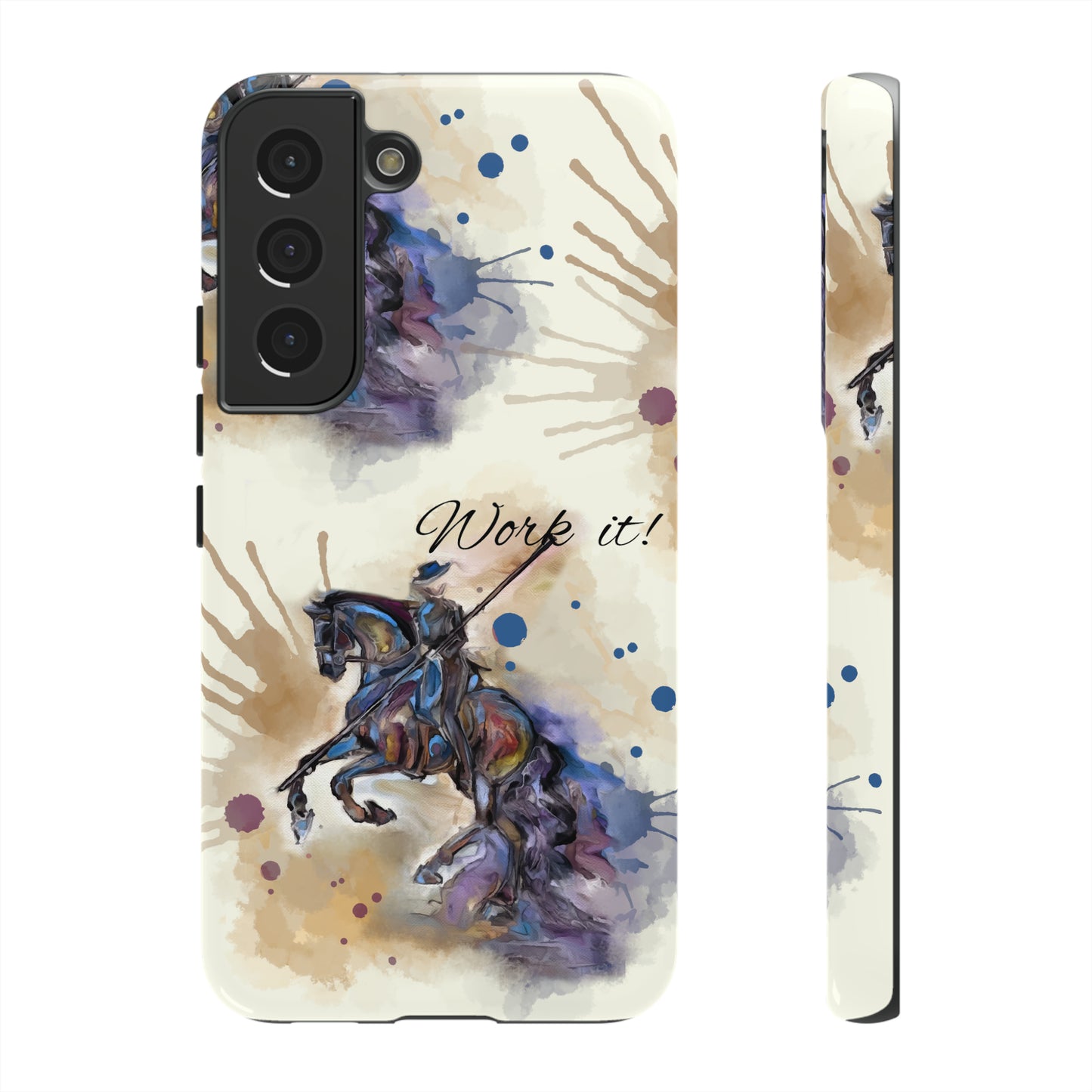 Working Equitation Watercolor Horse Horse Lover Gift Study Tough Case Phone Case.