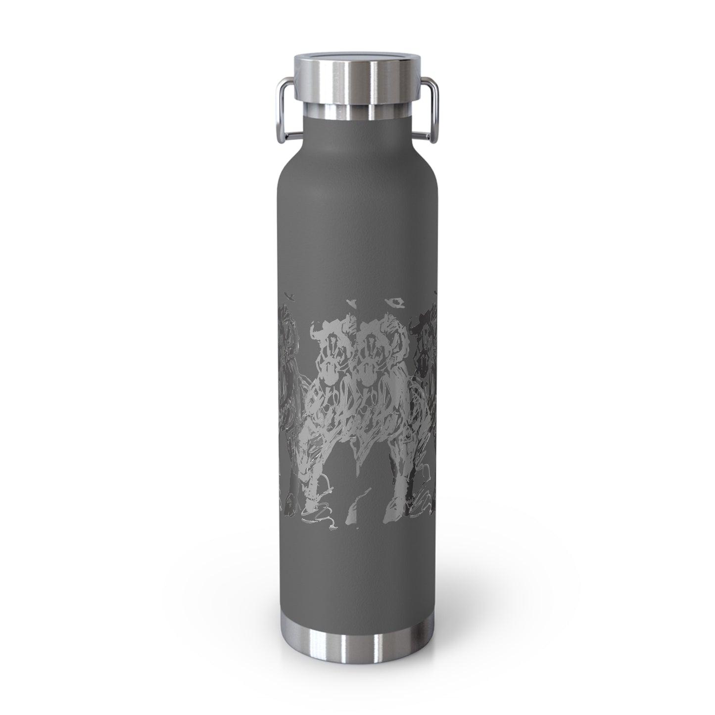 Graphic Dressage color Copper Vacuum Insulated Bottle, 22oz