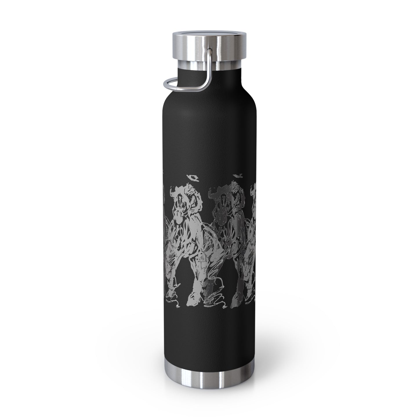 Graphic Dressage color Copper Vacuum Insulated Bottle, 22oz