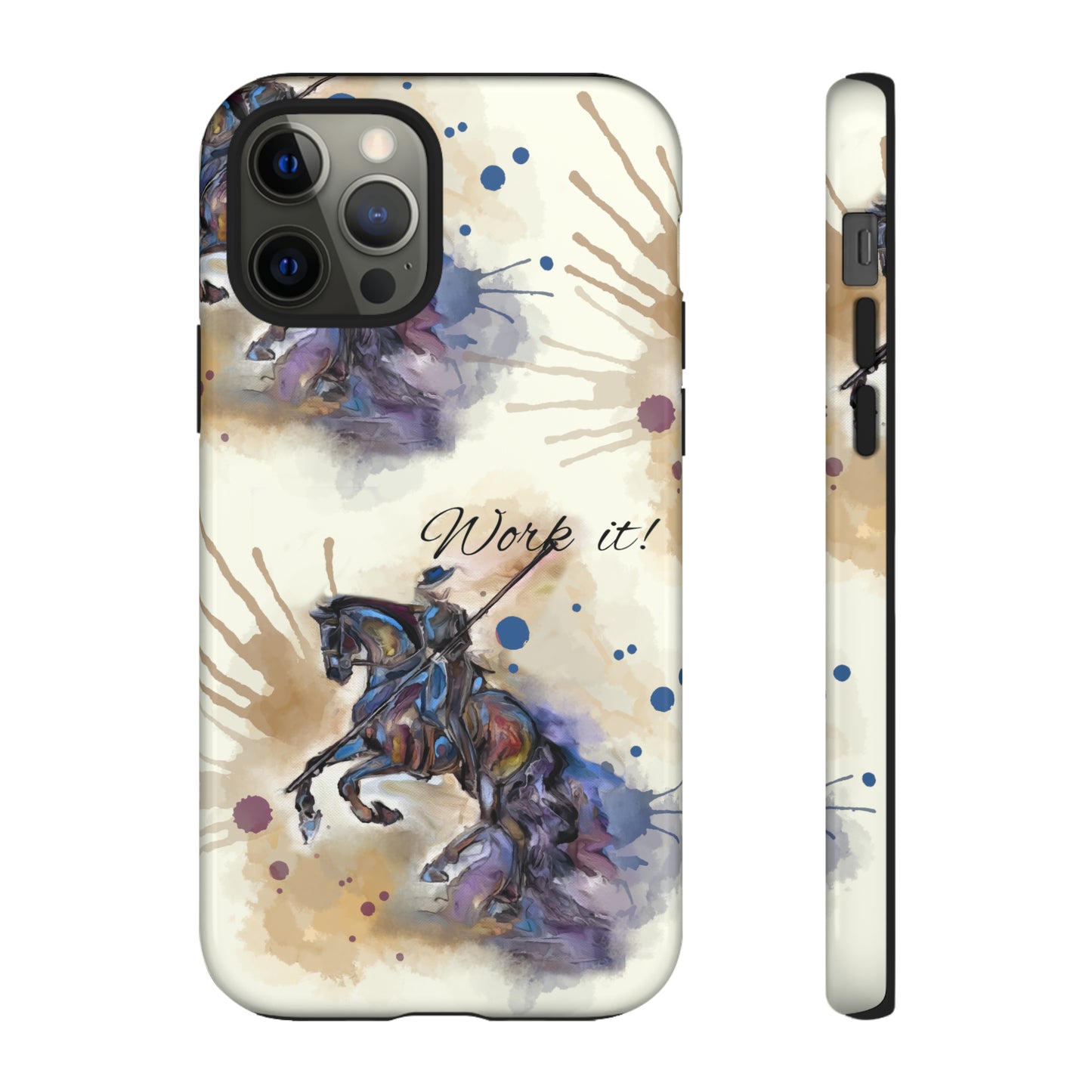 Working Equitation Watercolor Horse Horse Lover Gift Study Tough Case Phone Case.