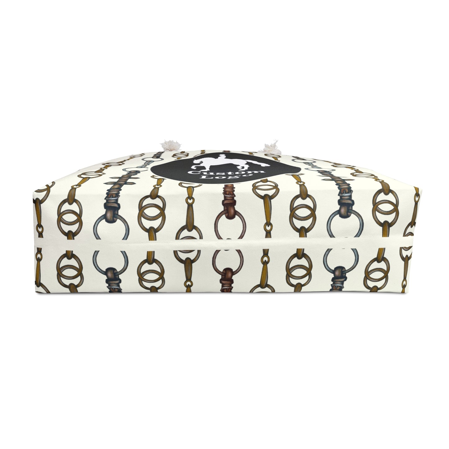 Customizable Linear Bit Pattern Canvas Weekender Bag