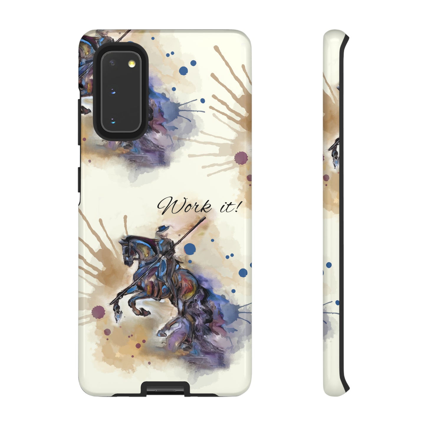 Working Equitation Watercolor Horse Horse Lover Gift Study Tough Case Phone Case.