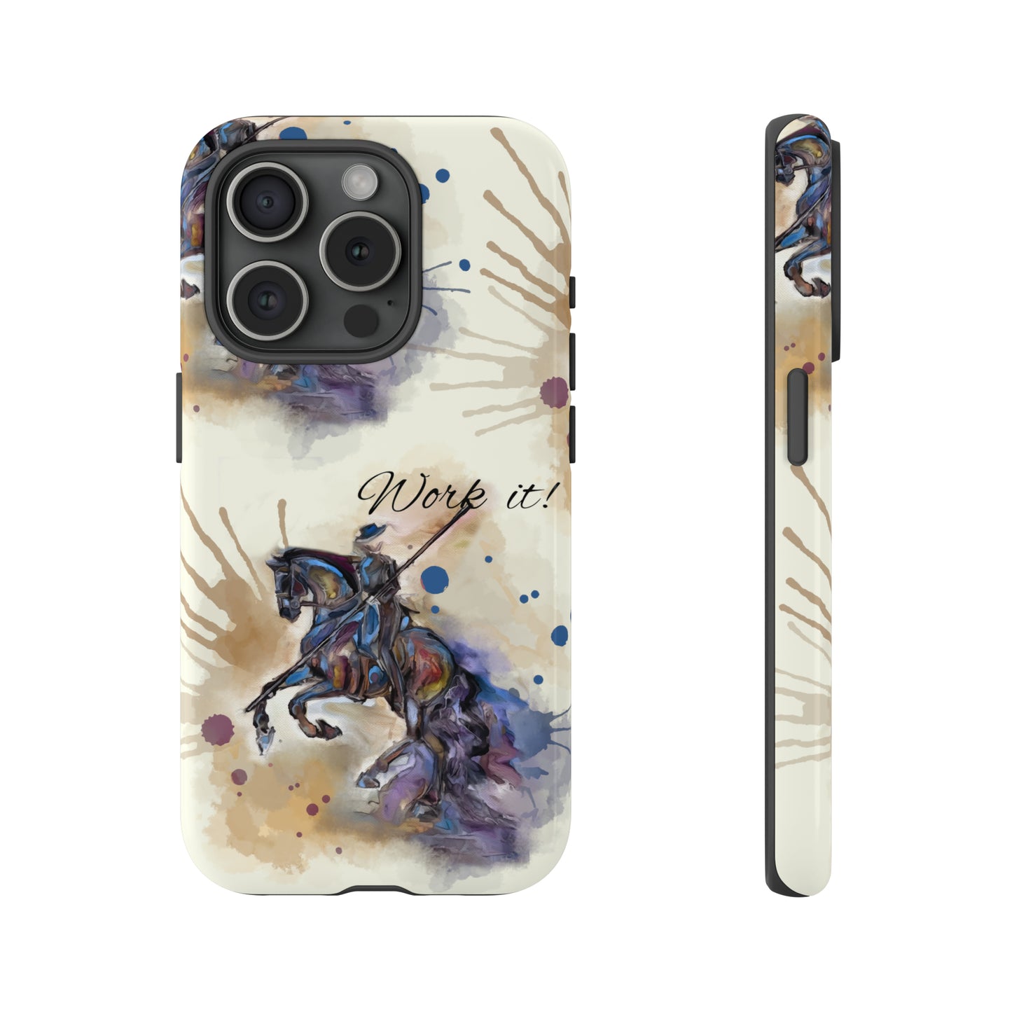 Working Equitation Watercolor Horse Horse Lover Gift Study Tough Case Phone Case.