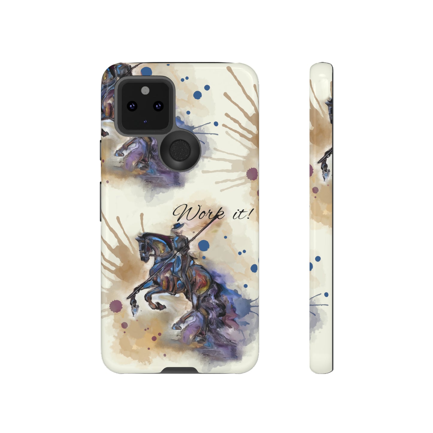 Working Equitation Watercolor Horse Horse Lover Gift Study Tough Case Phone Case.