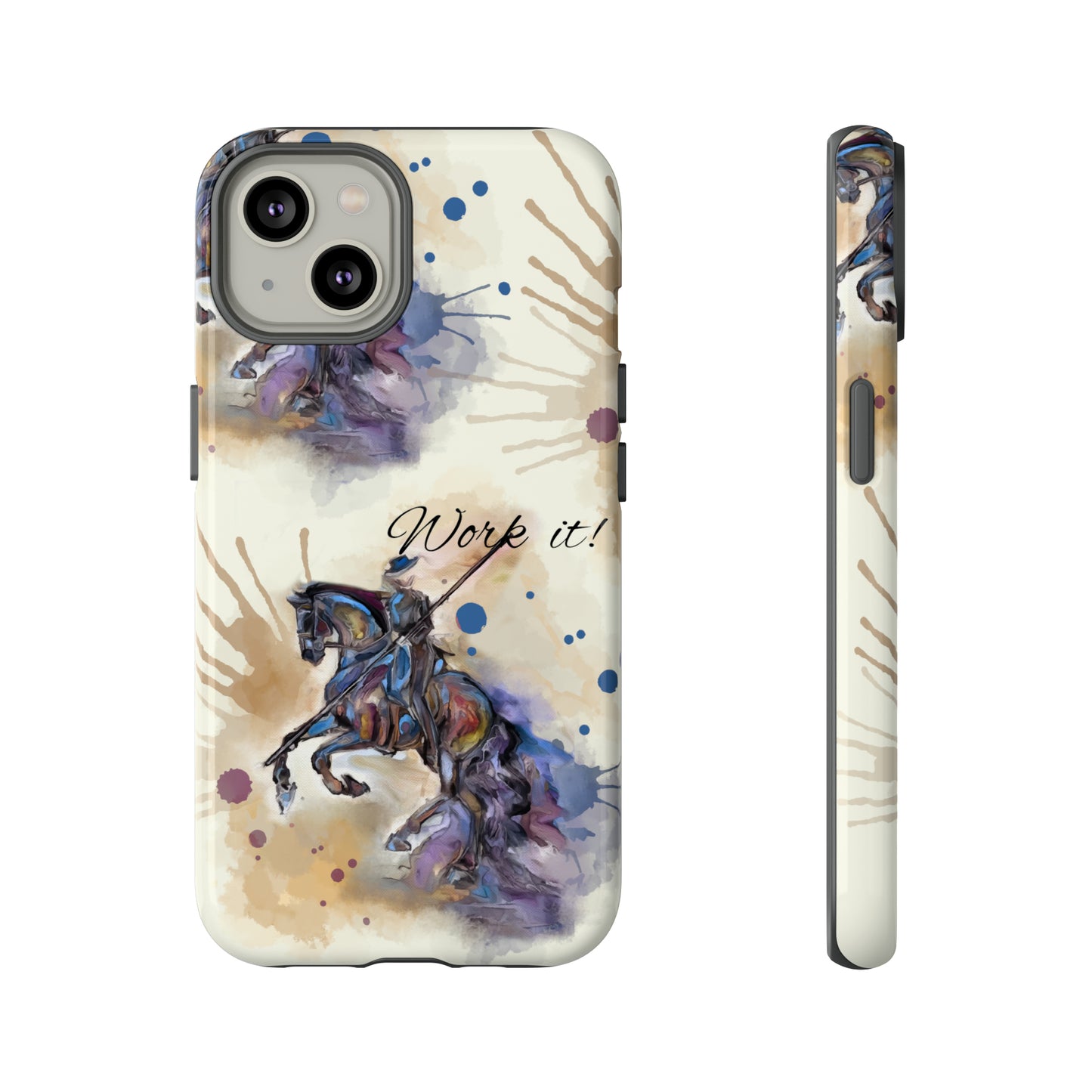 Working Equitation Watercolor Horse Horse Lover Gift Study Tough Case Phone Case.