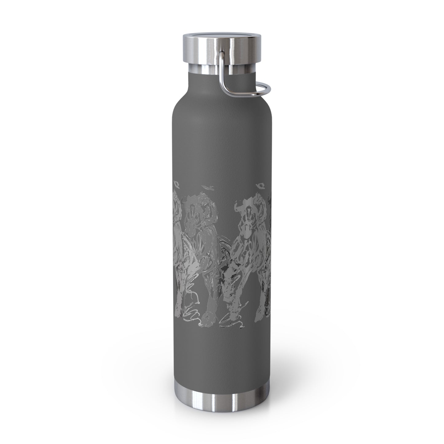 Graphic Dressage color Copper Vacuum Insulated Bottle, 22oz