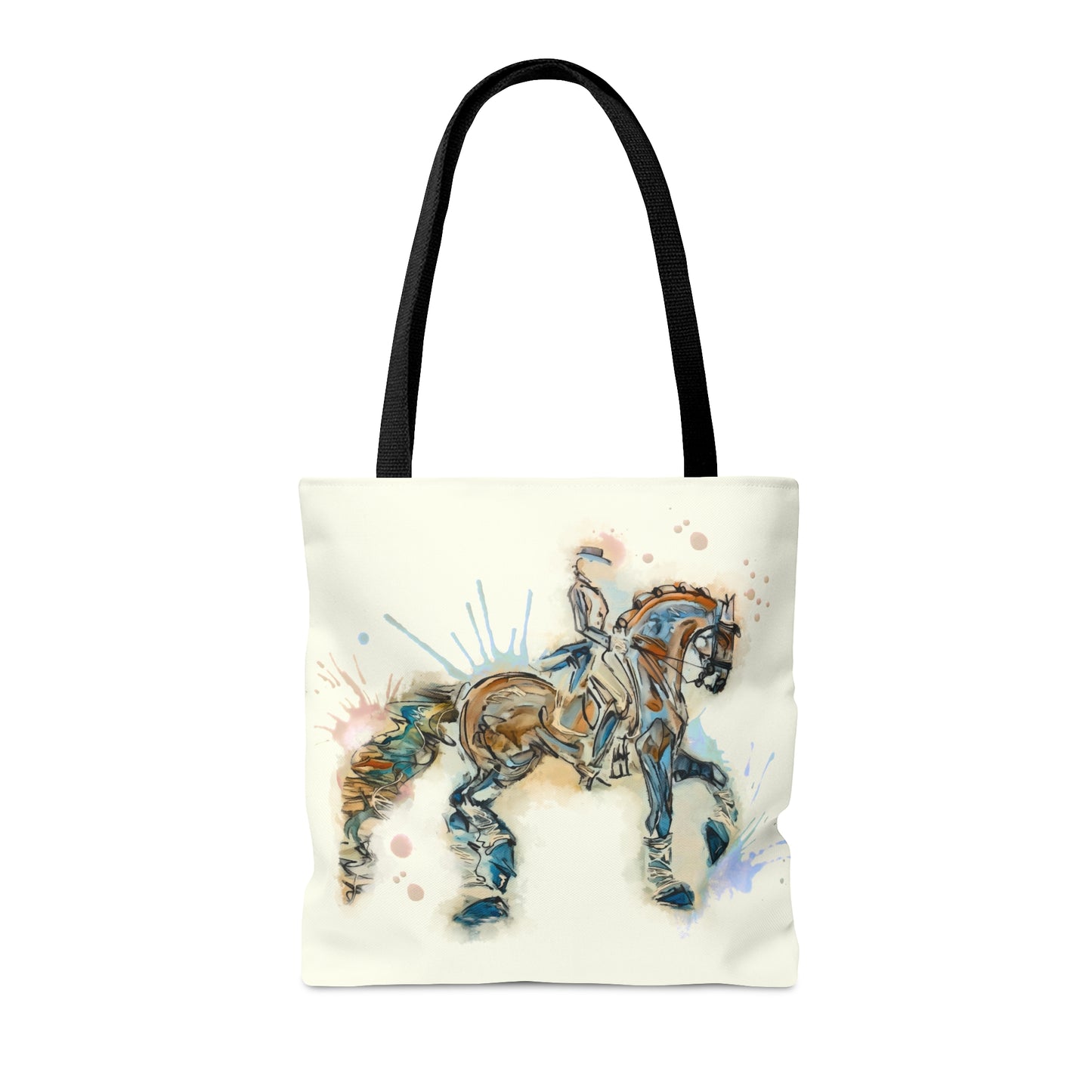 Watercolor Horse Artistic Tote Bag (AOP)