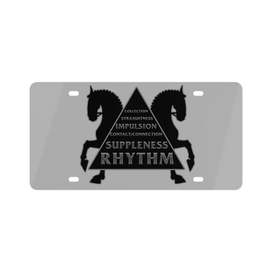 Dressage Pyramid Equestrian Style License Plate