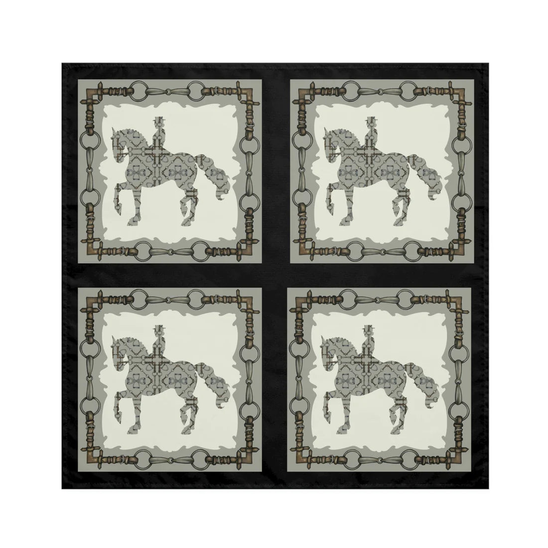 Dressage Equestrian Snaffle Bit Napkins (5 sets) 20 napkins