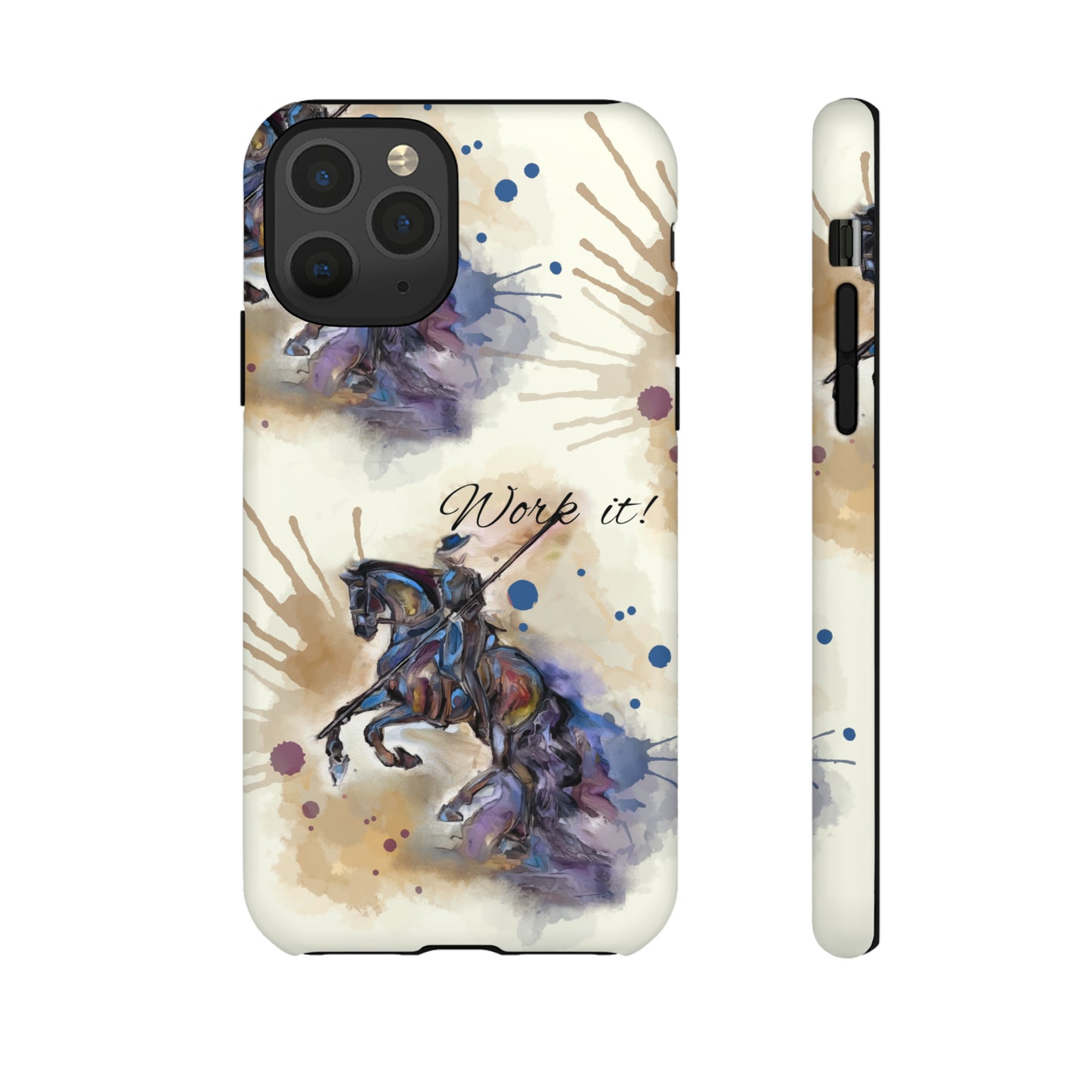 Working Equitation Watercolor Horse Horse Lover Gift Study Tough Case Phone Case.