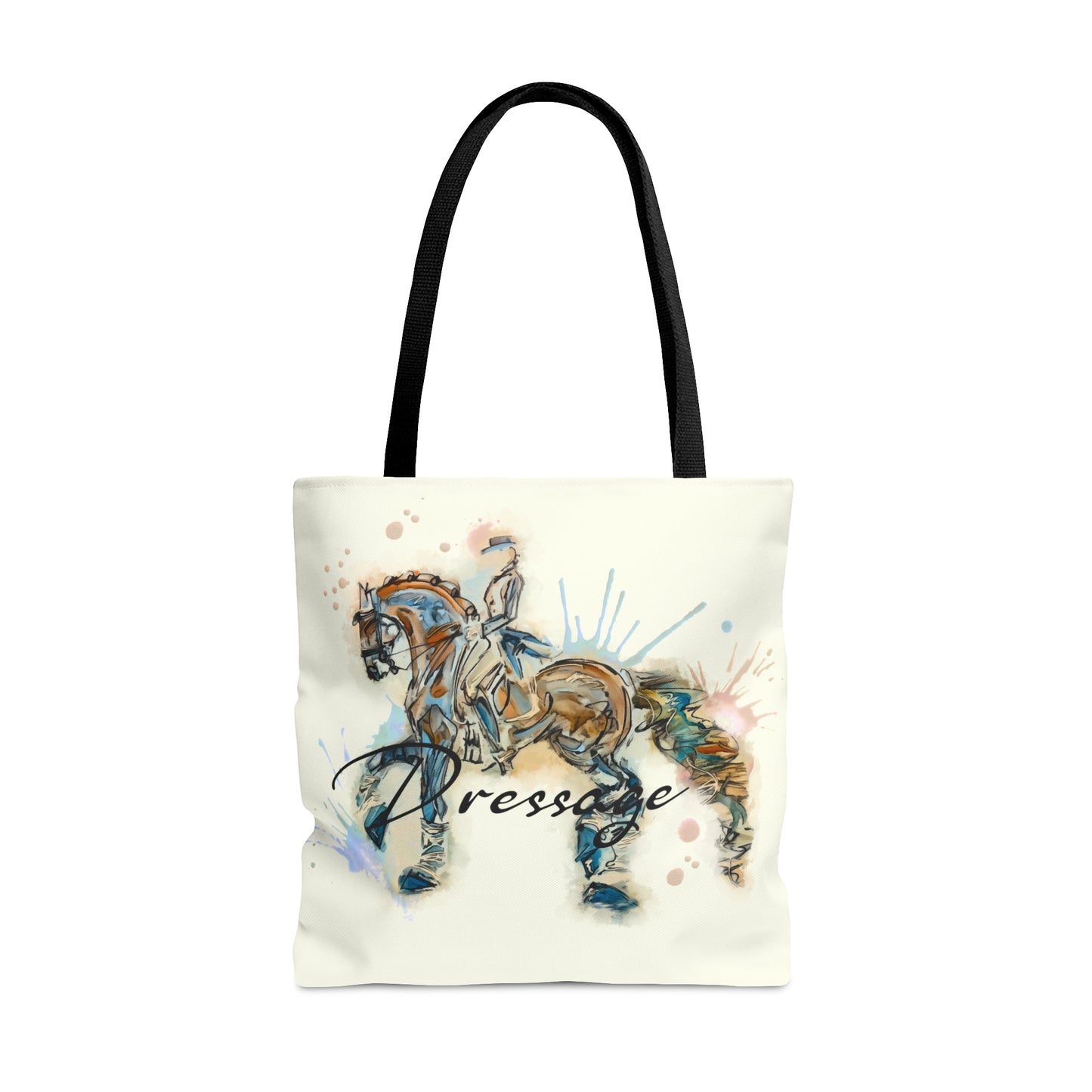 Watercolor Horse Artistic Tote Bag (AOP)