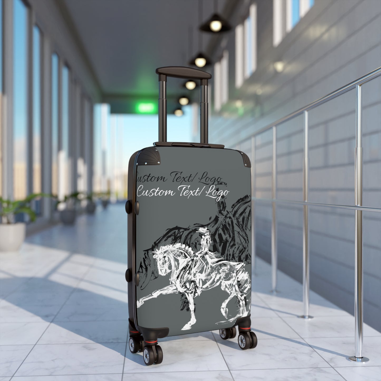 Custom Text/Logo Dressage design Suitcases