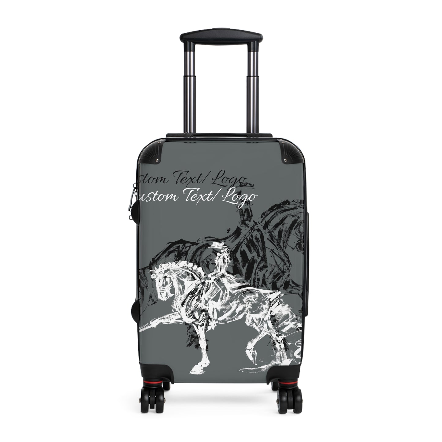 Custom Text/Logo Dressage design Suitcases