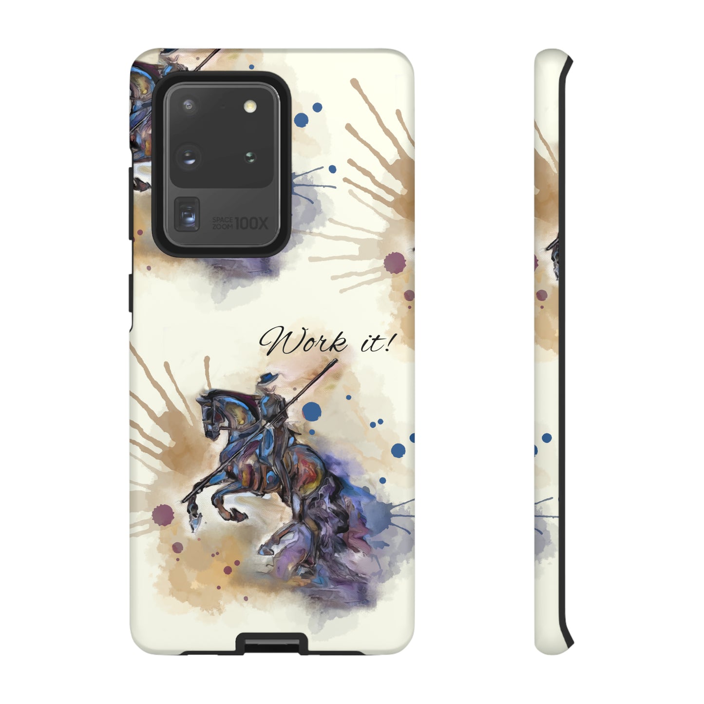 Working Equitation Watercolor Horse Horse Lover Gift Study Tough Case Phone Case.