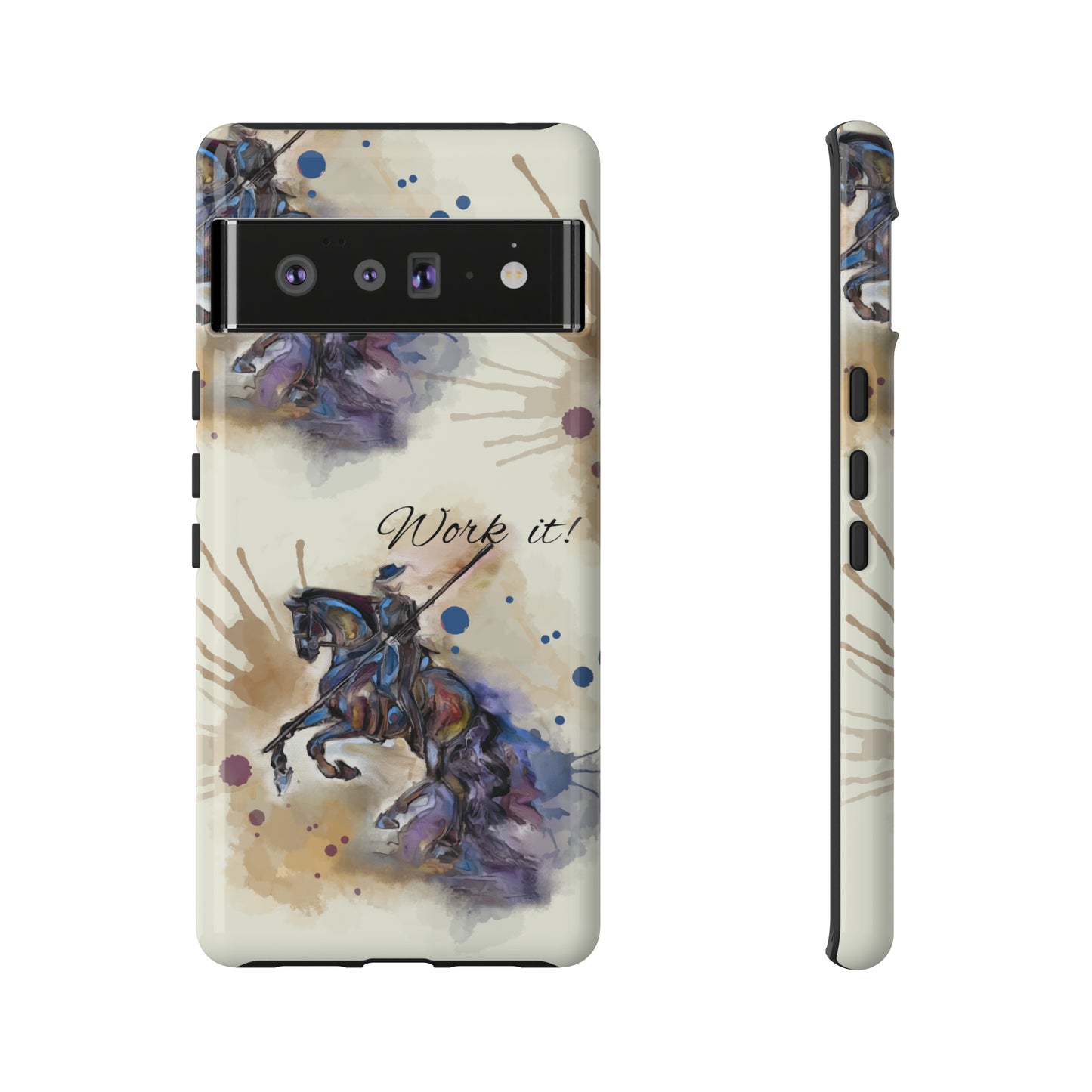 Working Equitation Watercolor Horse Horse Lover Gift Study Tough Case Phone Case.