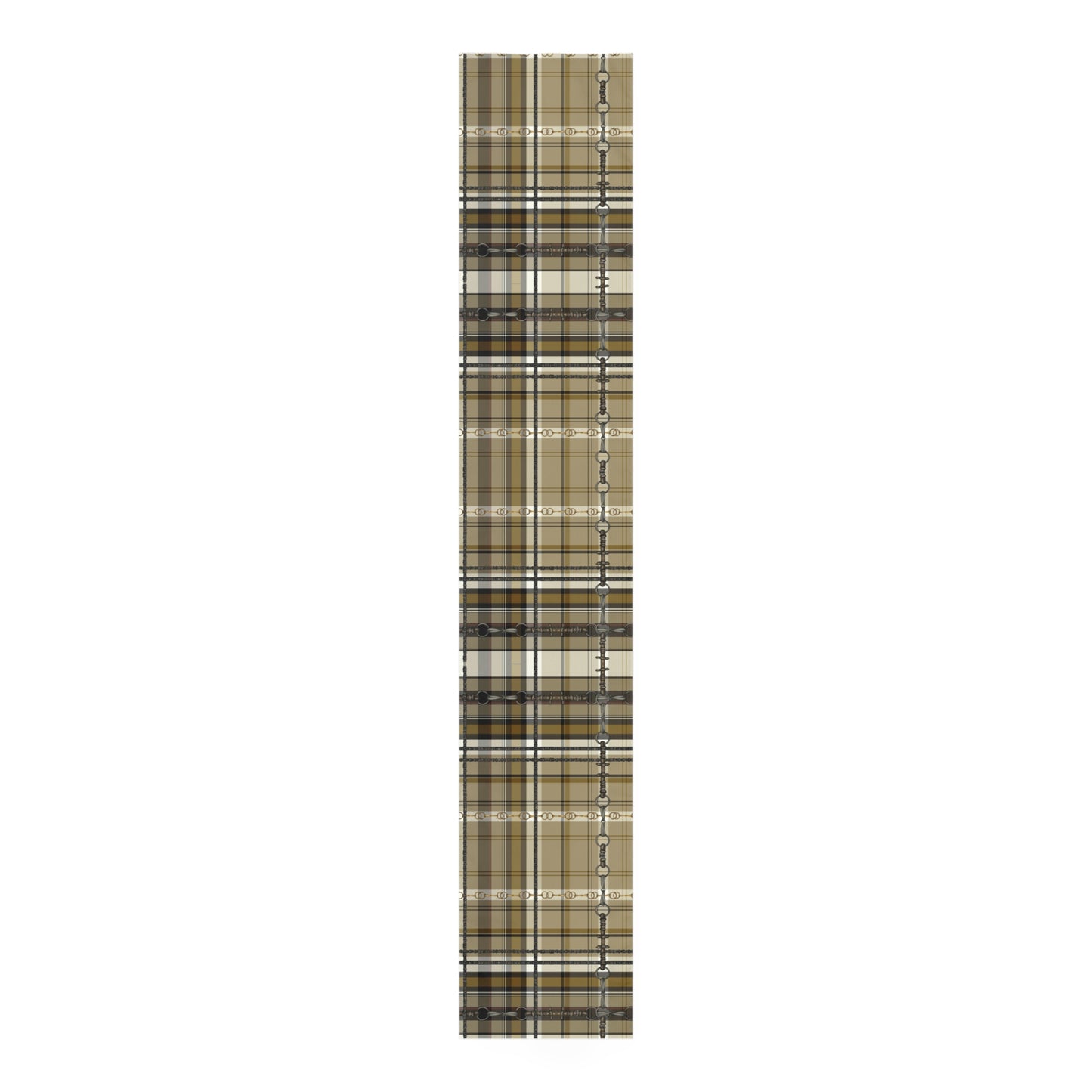 Plaid and Bit Motif Table Runner