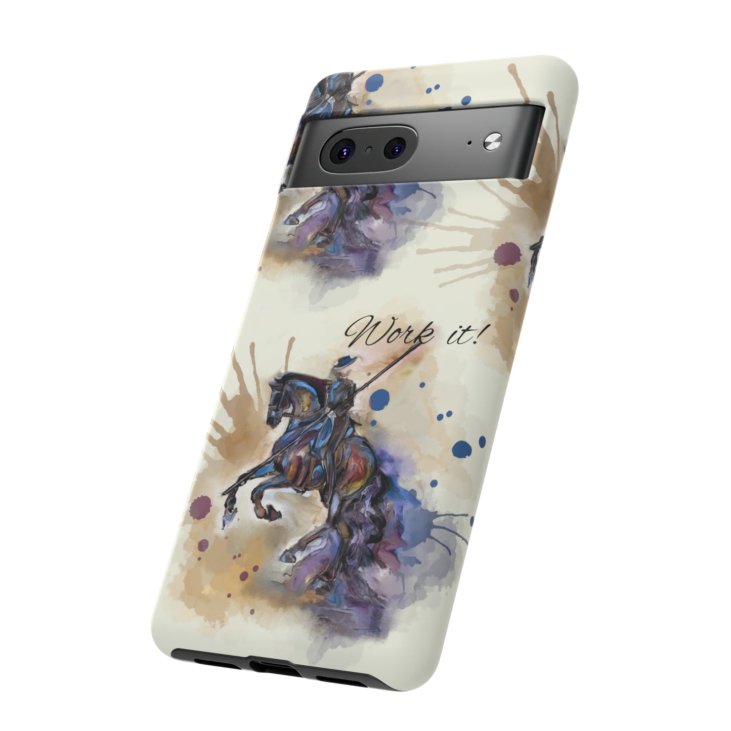 Working Equitation Watercolor Horse Horse Lover Gift Study Tough Case Phone Case.