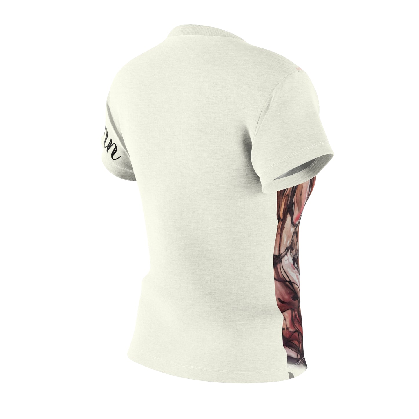 Friesian Horse Water  Color Canter Women's Cut & Sew Tee (AOP)