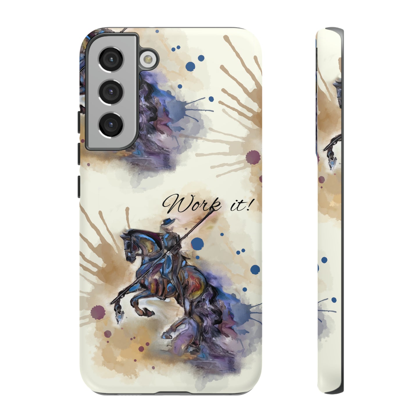 Working Equitation Watercolor Horse Horse Lover Gift Study Tough Case Phone Case.