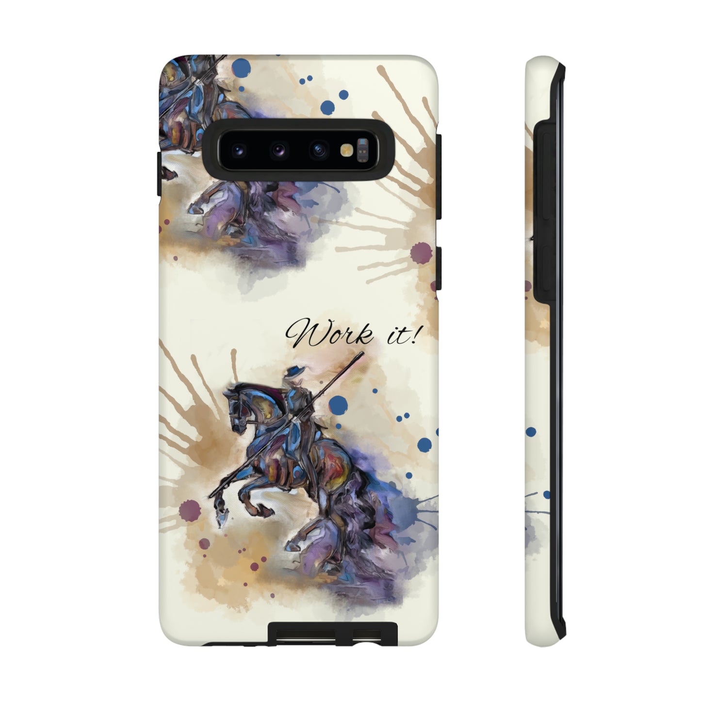 Working Equitation Watercolor Horse Horse Lover Gift Study Tough Case Phone Case.