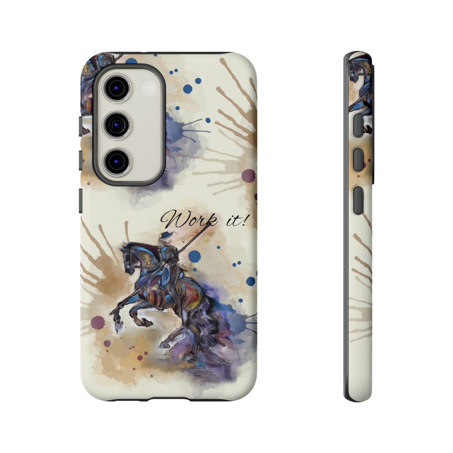 Working Equitation Watercolor Horse Horse Lover Gift Study Tough Case Phone Case.