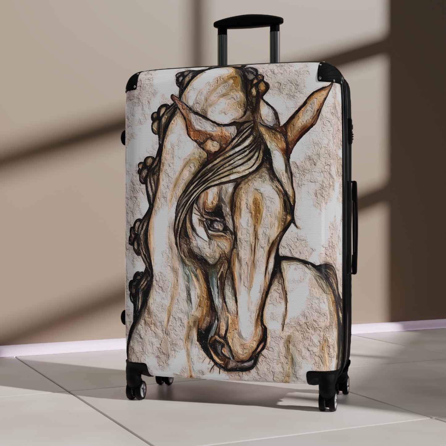 Baroque Horse Cabin Suitcase