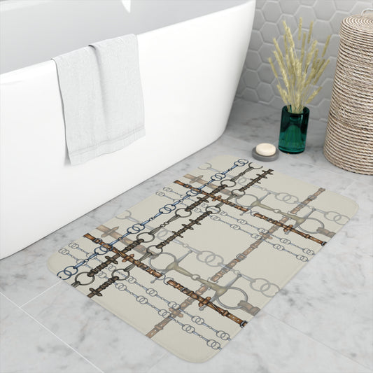 Snaffle Bit  Memory Foam Bath Mat