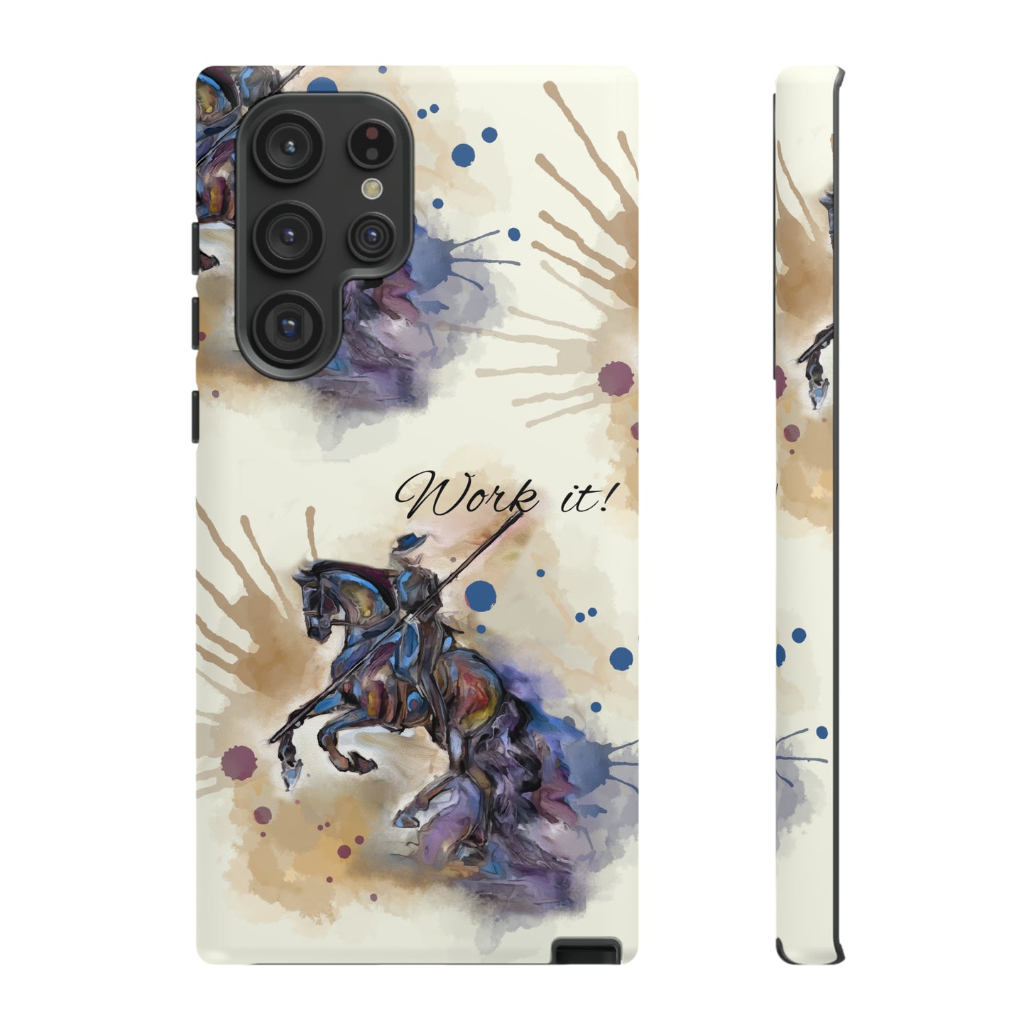 Working Equitation Watercolor Horse Horse Lover Gift Study Tough Case Phone Case.