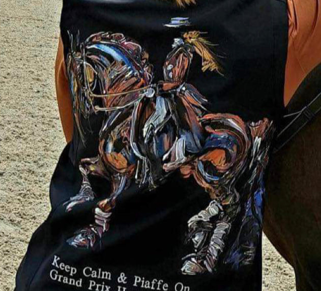 Custom Design Men's/unisex  vest Front name on Pocket area. Piaffe Design. Man Rider.